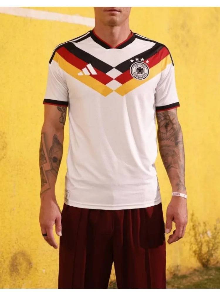 Adidas 2026 Germany National Team World Cup Soccer Jersey, Home Fan Edition Short-Sleeve Football Shirts Quick-Dry Man KD8363