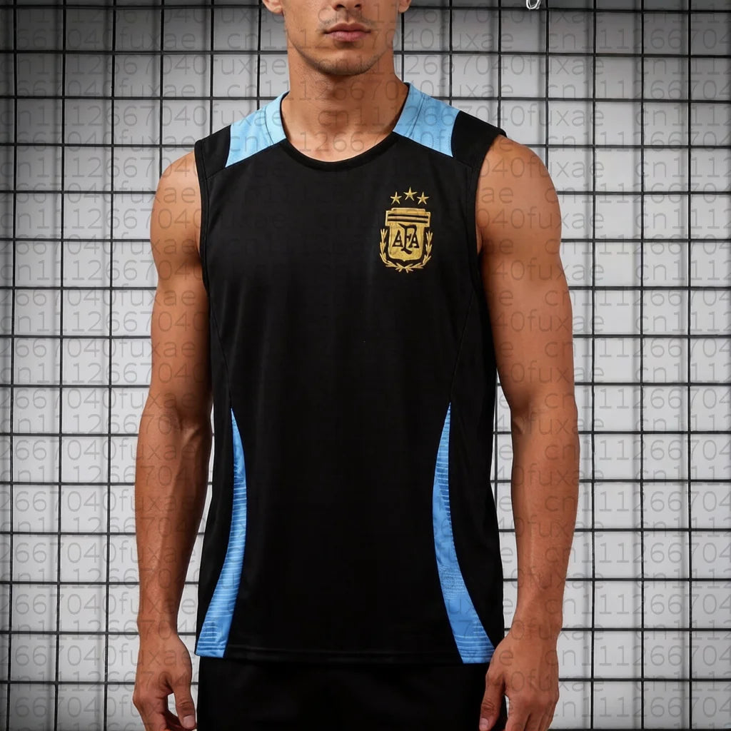2026 Argentina national team training warm-up exercise sleeveless vest jersey pre match summer quick drying family Matching Tops