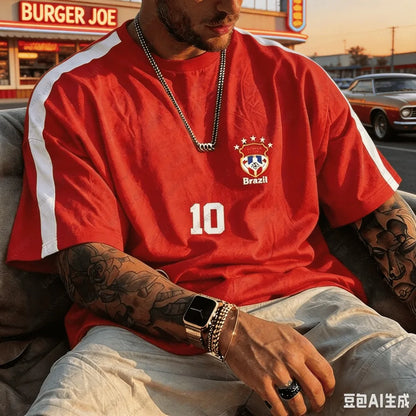 Brazil Football Jersey – Men’s Breathable Match Shirt