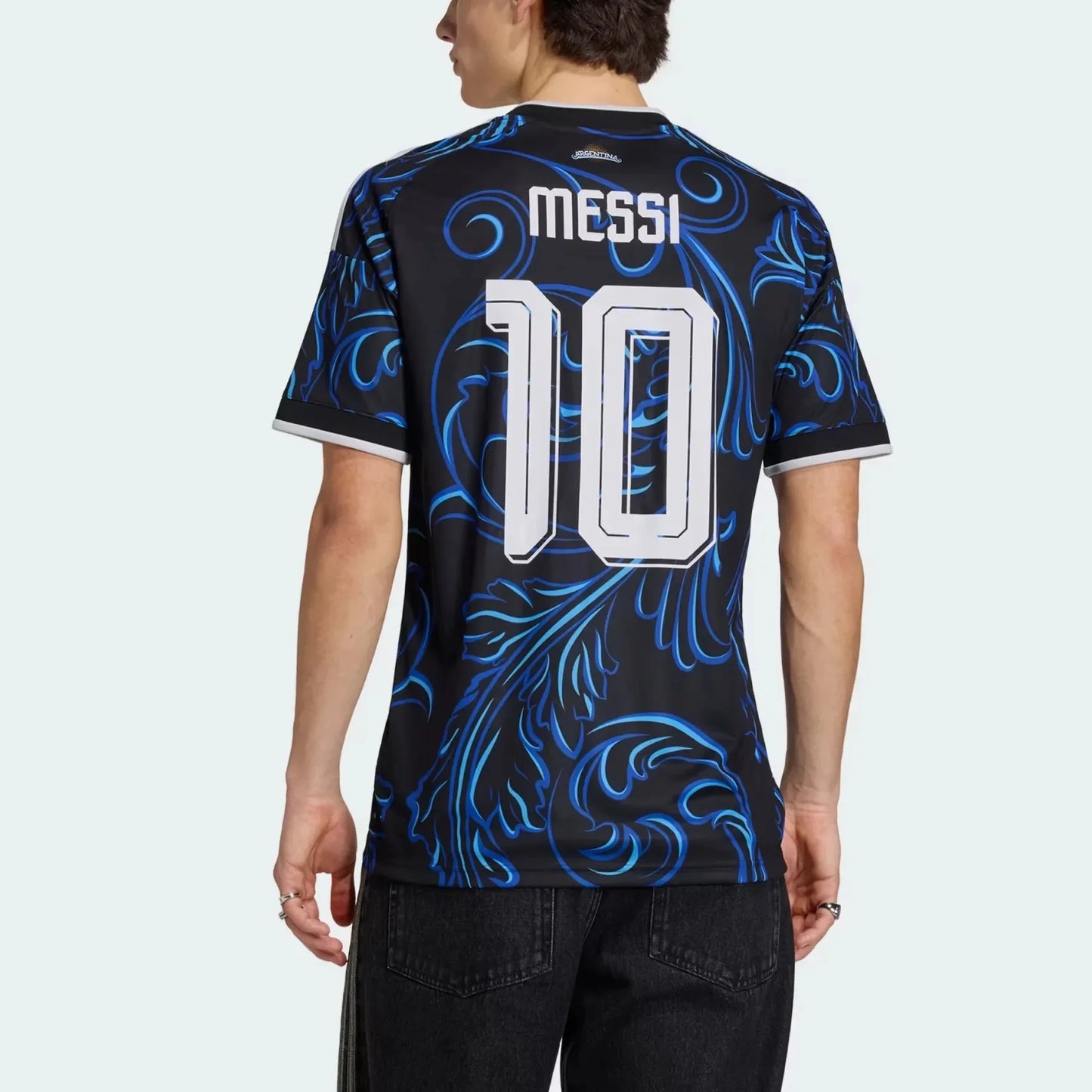 Adidas Argentina National Team Messi No.10, 2026 World Cup Away Fan Edition Quick-Dry Short-Sleeve Soccer Jersey for Men KH3940