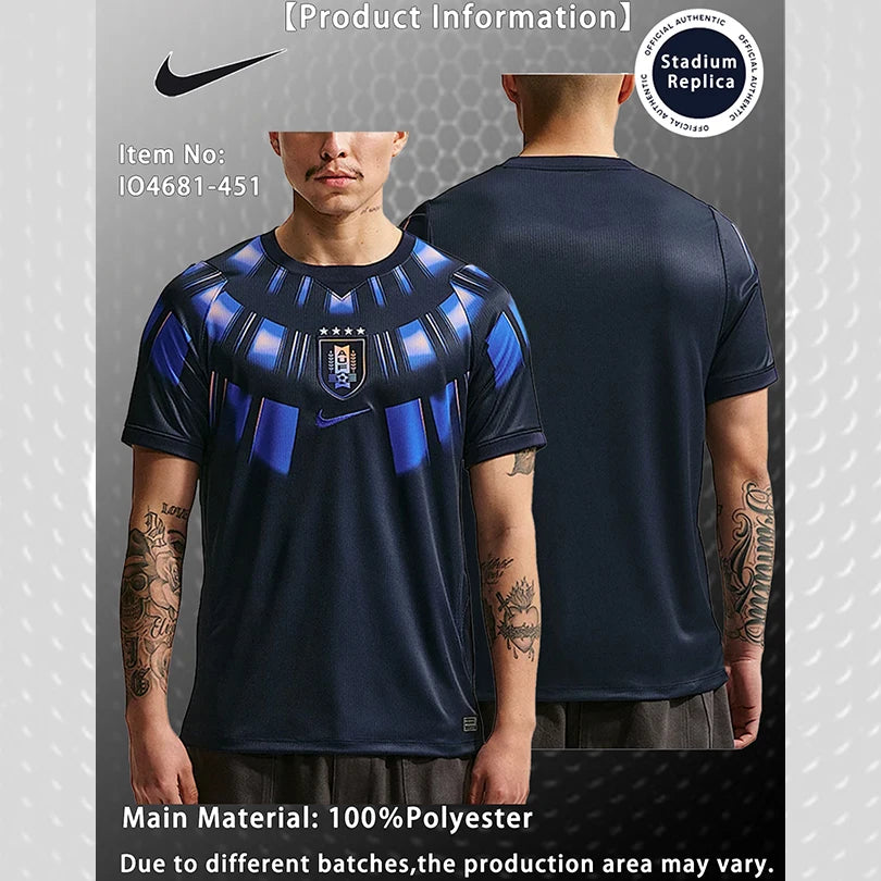 Nike Dri-FIT Unisex 2026 World Cup Uruguay Away Fan Version Quick-Dry Soccer Jersey Short Sleeve T-Shirt IO4681-451