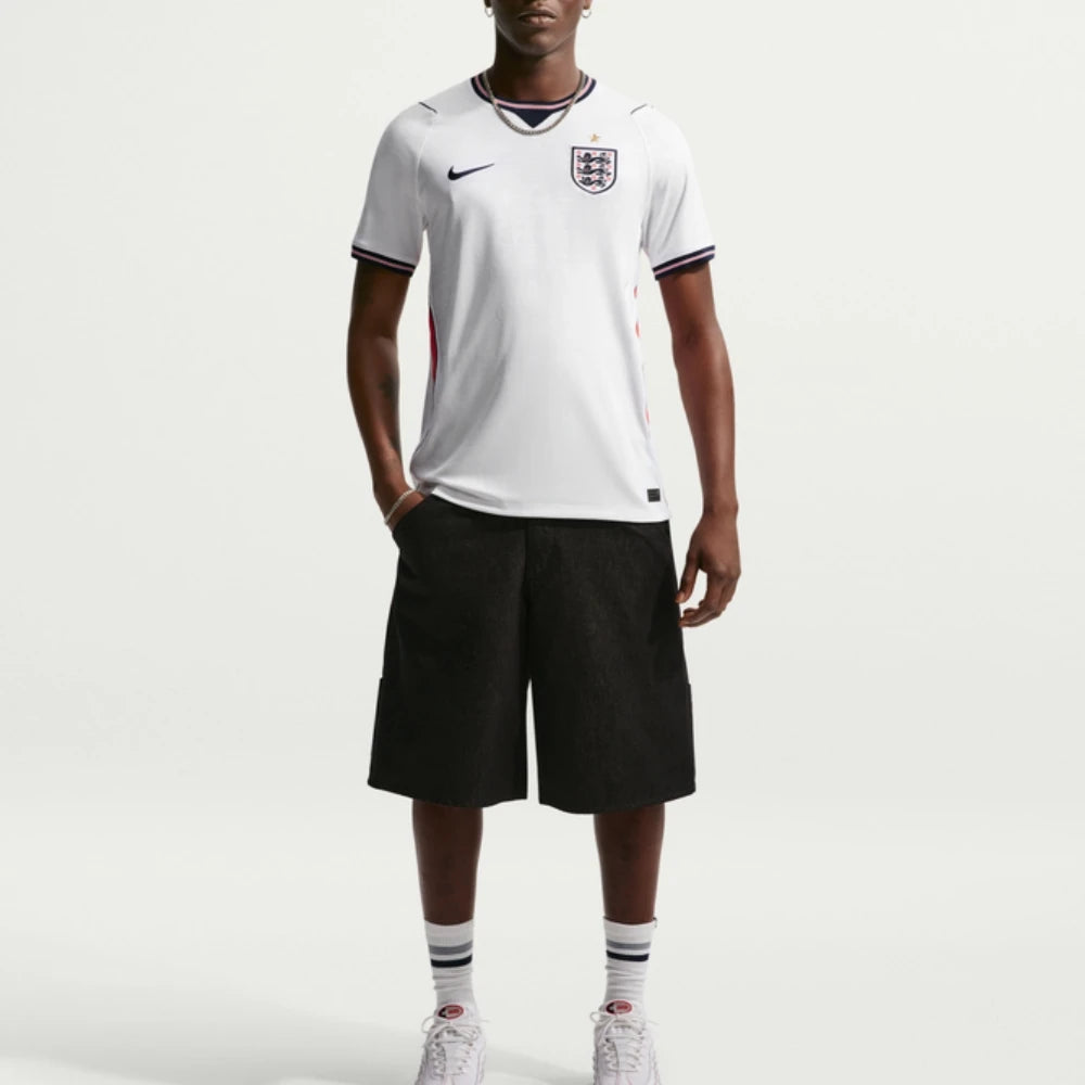 NIKE DRI-FIT IB5290 England 2026 World Cup Fan Jersey Quick Dry Short Sleeve Football Uniform