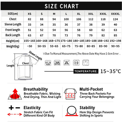 Men’s Summer Cycling Jersey – Lightweight Short Sleeve