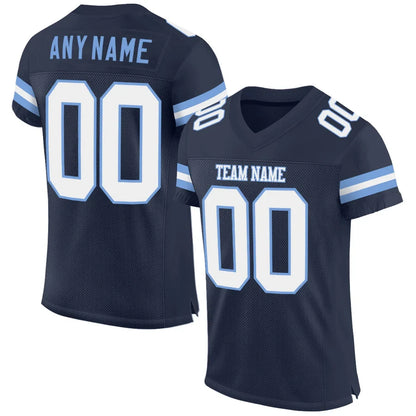 Custom Navy Football Jersey – Personalized Name & Number