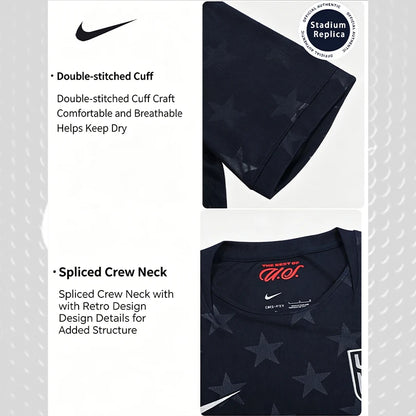 Nike Dri-FIT Unisex 2026 World Cup USA Away Fan Version Quick-Dry Soccer Jersey Short Sleeve T-Shirt IB5395-475
