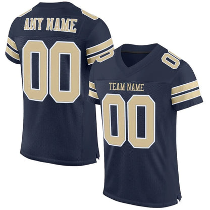 Custom Navy Football Jersey – Personalized Name & Number
