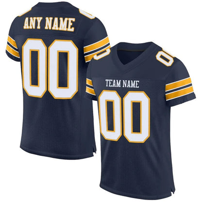 Custom Navy Football Jersey – Personalized Name & Number
