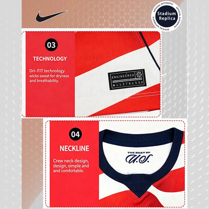 Nike Dri-FIT Unisex 2026 World Cup USA Home Fan Version Quick-Dry Soccer Jersey Short Sleeve T-Shirt IB5339-133